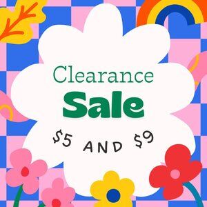 Closet Clearance Sale! Items priced at $5 and $9 are included
